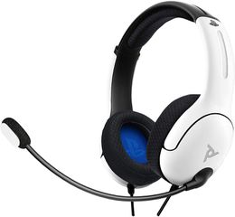 PDP LVL40 Wired Stereo Headset for PS4 and Playstation 5 White / Electronics