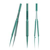 2UUL (T3-U0105) 2UUL Curved Head Titanium Alloy Ultraprecise Tweezer