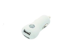 Promiz (PZ-30014) Car Charger - White, Dual USB 2.4A