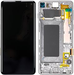 Samsung (GH82-18850B) OLED Touchscreen - White, Galaxy S10; SM-G973F