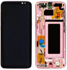 Samsung (GH97-20457E) OLED Touchscreen - Pink (excl. adhesive), Galaxy S8; SM-G950