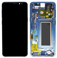 Samsung (GH97-21696G) OLED Touchscreen - Ice Blue, Samsung Galaxy S9; SM-G960F