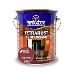 Tetralux Αντισκωριακό Χρώμα Κεραμιδί Tetrarust 2,5lt