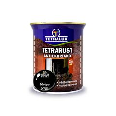 Tetralux Αντισκωριακό Χρώμα Μαύρο Tetrarust 0,75lt