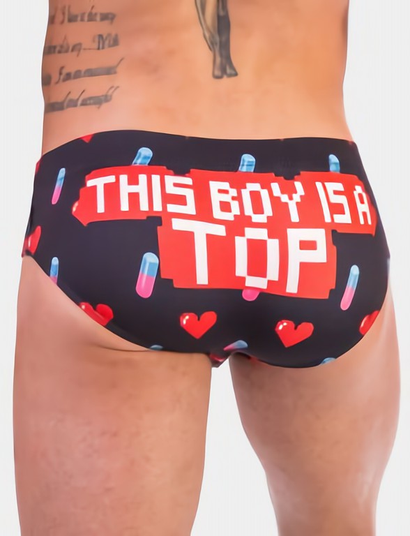 Top Boy Swim Brief - Barcode Berlin