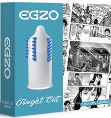EGZO TOUGHT CAT STIMULATING CONDOM (1PC)-thumb-1
