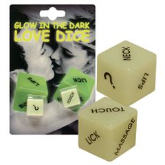 "Glow-in-the-dark" Love Dice