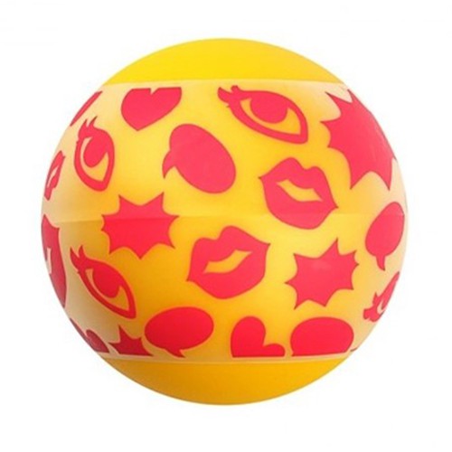 Linx Pop Stroker Ball Clear/Yellow OS