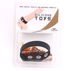 Silicone Cockring Cring 3 press studs 15mm-thumb-2
