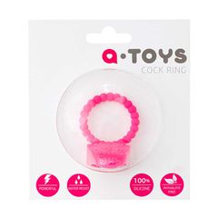 Penis Silicone VibroRing, Pink 3.5 cm A-TOYS,-thumb-1