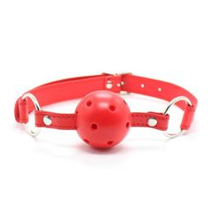Μπίλια για το στόμα με τρύπες -Ball Gag κόκκινο