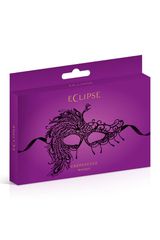 Black soft embroidered lace mask-thumb-1