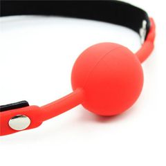 Ball Gag + Block (rosso)-thumb-2