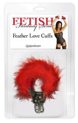 FF FEATHER LOVE CUFFS RED-thumb-3