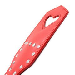 Σανίδα δερμάτινη -Heart Paddle (red)-thumb-2