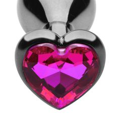 Heart Jewel Plug medium (pink)-thumb-1