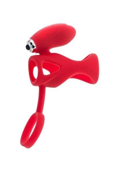 Δονούμενο Δαχτυλίδι Πέους Black & Red Vibrating Cage (Κόκκινιο) - ToyFa