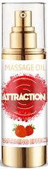 Θερμαντικό Λάδι για Ερωτικό Μασάζ με Φερομόνες - Mai Pheromone Massage Oil Strawberry 30 ml