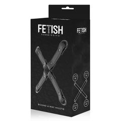 FETISH SUBMISSIVE HOG TIE VEGAN LEATHER-thumb-1