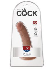 Ρεαλιστικό Ομοίωμα Πέους - King Cock καφέ 15cm