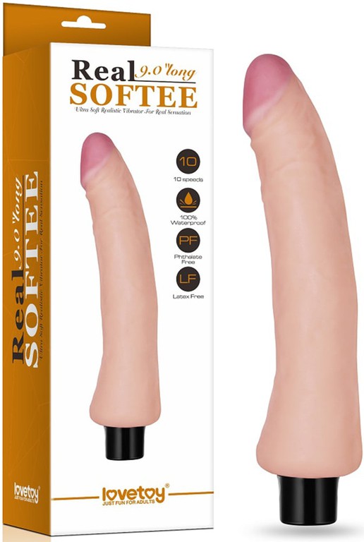Ρεαλιστικός Δονητής REAL SOFTEE, lovetoy 23εκ- 5