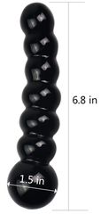 Glass Romance black anal balls-thumb-1