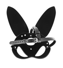 Adjustable faux leather bunny mask-thumb-1