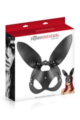 Adjustable faux leather bunny mask-thumb-2