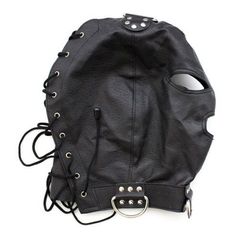 Bondage Hook Mask+Collar BLACK-thumb-2