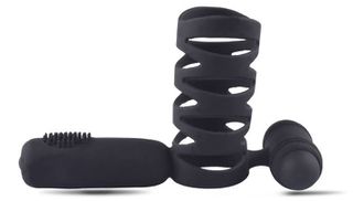 Cock ring with cage constriction and anal stimulator Lovely madness