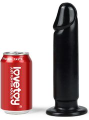 Lovetoy King-Sized Anal Dildo - Μαύρη Λεία Πρωκτική Σφήνα