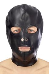 Fetish hood eyes and mouth with strap