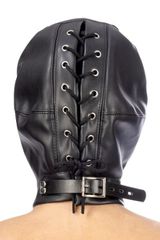 Fetish hood with strap-thumb-1