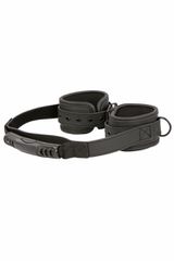 Connected Handcuffs - Black Linked Hand cuffs-thumb-2