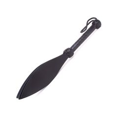 3-Fold Spade Slaper - Black Leather-thumb-2