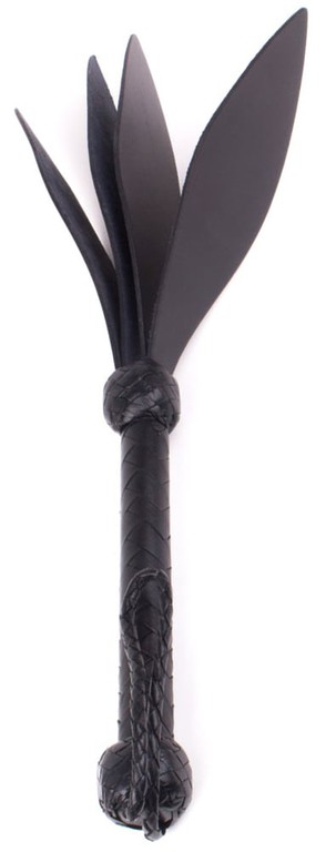 3-Fold Spade Slaper - Black Leather
