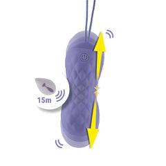 Δονητής εσώρουχου- FEELZTOYS-FeelzToys - Remote Controlled Motion Love Balls Jivy
