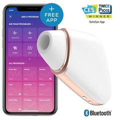 Κλειτοριδικός Δονητής Satisfyer Love Triangle, λευκό-thumb-1