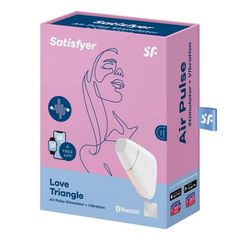 Κλειτοριδικός Δονητής Satisfyer Love Triangle, λευκό-thumb-4