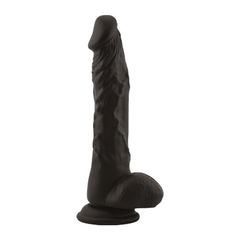 Fallo realistico 23,5cm long stocky black