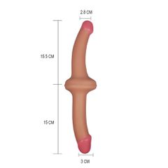 Holy Dong - Premium Silicone Double-ended Dildo 1622 Flesh + Pink