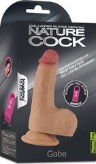Vibrating Dual-layered Silicone Dildo Gabe-thumb-1