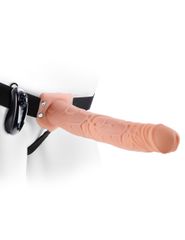 28cm Vibr. Hollow Strap-On - Skin