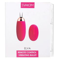 Svakom - Elva Vibrating Egg Plum Red-thumb-1