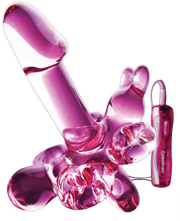 ICICLES GLASS VIBRATING STRAP-ON Nº34