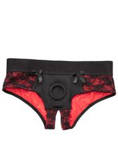 Scandal Crotchless Pegging Panty Set L/XL