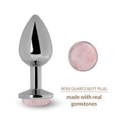 La Gemmes Rose Quartz Butt Plug - Πρωκτική Σφήνα με Πολύτιμο Λίθο
