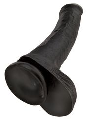 King Cock 33cm With Balls - Black-thumb-2