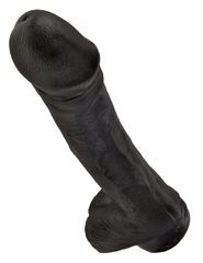 King Cock 33cm With Balls - Black-thumb-1