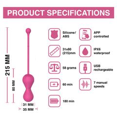 MAGIC MOTION - SMART KEGEL MASTER BALLS PINK-thumb-1